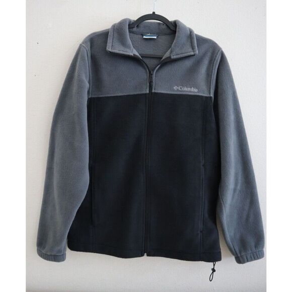 Columbia XM1571 Men's Sz S Gray/Black Steens Mountain 2.0 Full Zip Fleece Jacket - Picture 1 of 11